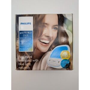 Philips goLITE BLU Portable Energy Light HF3431 Charger Manual Travel Case & Box